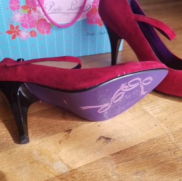 Poetic Licence red/purple heels - Picture 7 of 8